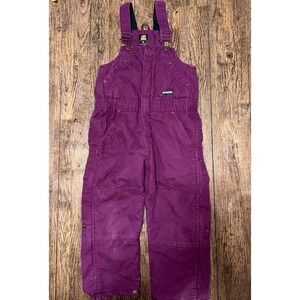 berne youth overalls plum youth  small